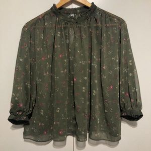 Uniqlo Joy of Print Chiffon Blouse